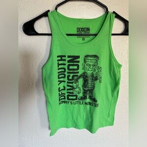 DIXXON Youth Green Tank Top Frankenstein